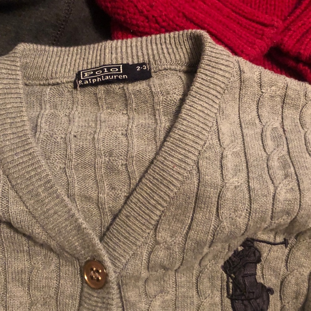 3t boys polo cardigan and gap sweater and hoodie